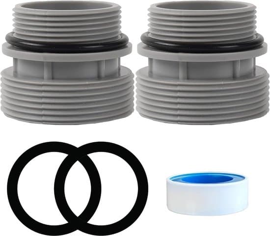Adaptersæt til poolslanger - poolpumpeforbindelse - fleksibel slangeforbindelse - 4560 - 40mm til 1 1/2 tomme til fritstående pools