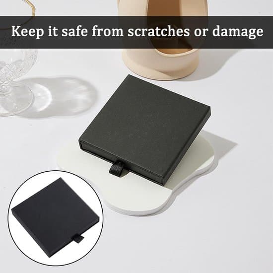 7x7x1.8cm Mini Reseförvaringslåda för Smycken med Skumfoder - Rosa