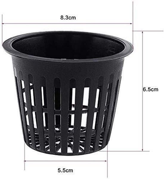 Hydroponiske netpotter - 10-pak plastik plantekopper med drænhuller