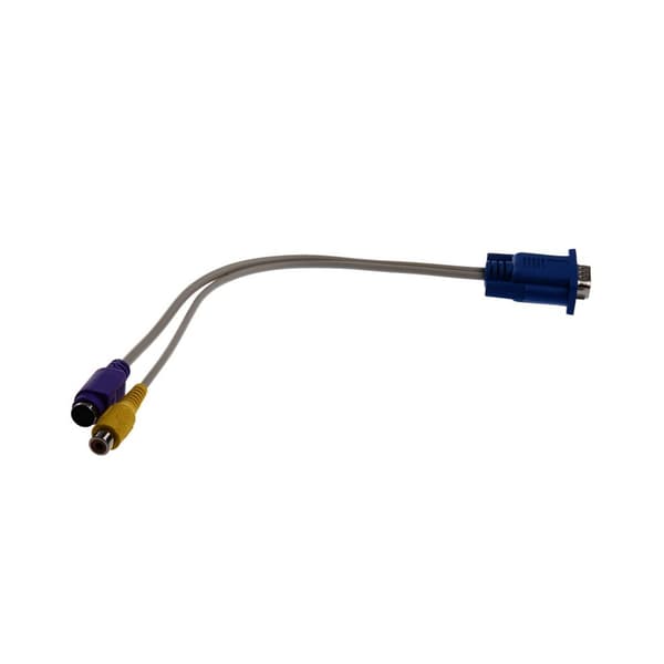 2X VGA till S-Video/RCA TV-utgångsadapterkabel