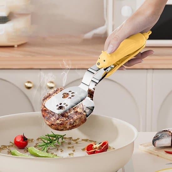 Kökstång - Köttservering - Utomhusmatlagning - Ettstyckstång - 24cm - Gul