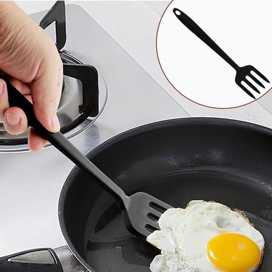 Serveringsgaffel i silikon - mångsidig och repfri - 1 styck - 26 cm
