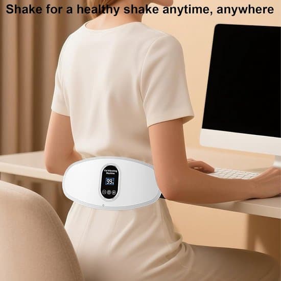 Mavemassager, 6-niveau justerbart massagebælte, smart LCD