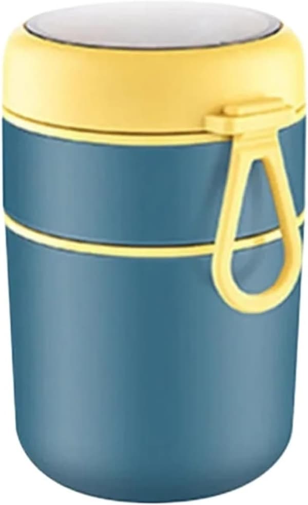 Isolerad matbehållare, soppkopp, matlåda i rostfritt stål (blå, 710 ml)