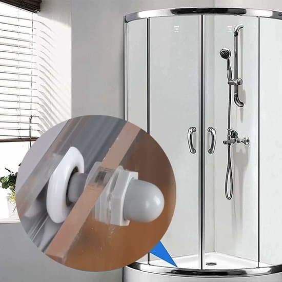 8-pack 23 mm duschkabindörr ersättningsrullar i plast