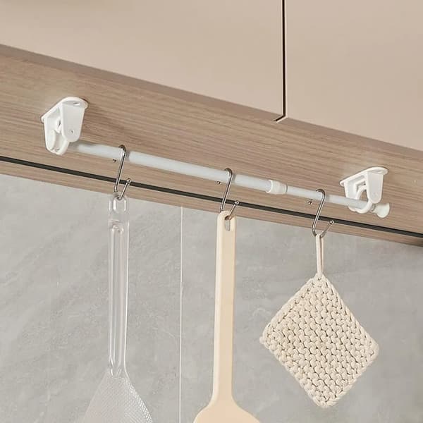 360° roterande gardinstångsfäste, 2-pack