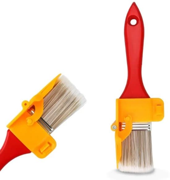 Röd 1-pack Plasthandtag Multifunktionell Vägg-, Staket- och Möbelmålarborste, 20x4 cm