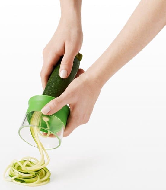 Spiralskärare - med mathållare - fruktskärare