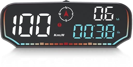 GPS speedometer, digital MPH-display, head-up display til alle køretøjer