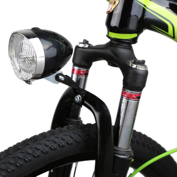 Retro 3LED cykelforlygte med beslag