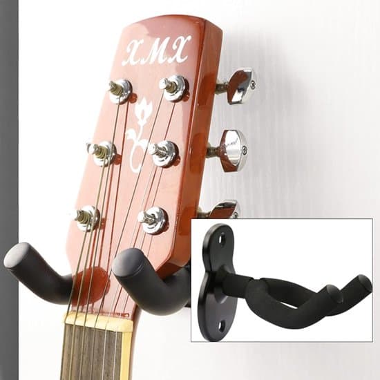 delar metallgitarrhållare - väggfäste för gitarrer, basar, akustiska gitarrer, mandola, banjo, ukuleles gitarrväggfäste