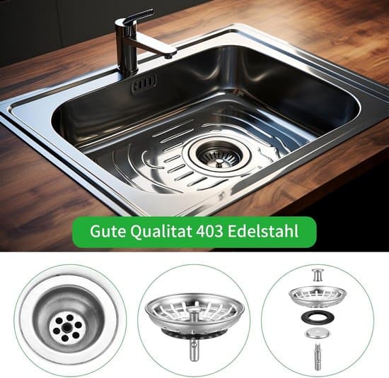 2-pack 80 mm diskbänkspropp i rostfritt stål