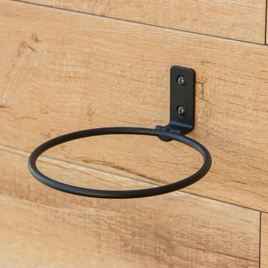 3-pak 15 cm foldbare sorte vægmonterede plantepottestøtteringe