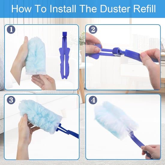 30-pack 360° fluffiga dammtrasor för Swiffer