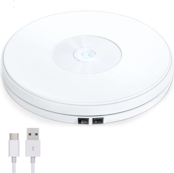 10-tommer LED roterende displaystander, 360° rotation, 20 kg bæreevne