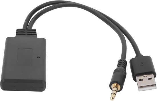 Auton Bluetooth-sovitin – Langaton 3,5 mm:n audiosoitin AUX/USB-liitännällä – Bluetooth 5.0 -lähetin autoradioon