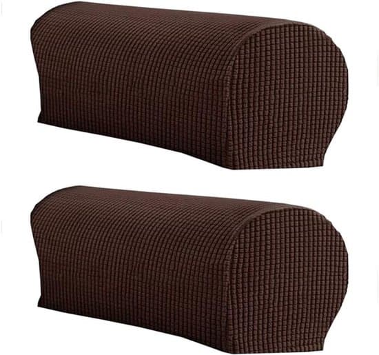 Set med 2 lyxiga stretcharmstödsskydd för stolar och soffor