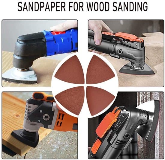 50-delad P80 kardborre triangulär sandpappersskiva
