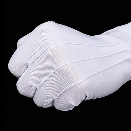 Hvide syhandsker i bomuld - 2 par - One size fits all