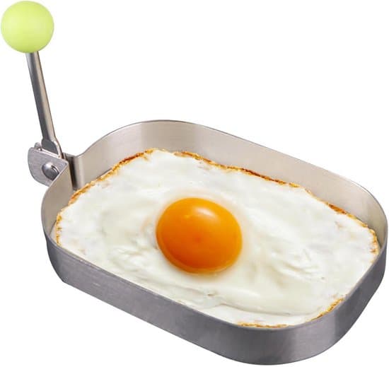 Rektangulær non-stick ægge- og pandekagepande i rustfrit stål til camping