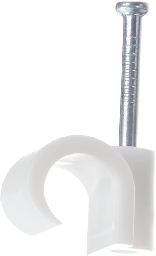 Kabelbindere - Kabelstropper - Kabelklemmer, 12 mm diameter, hvid, 100 stk.