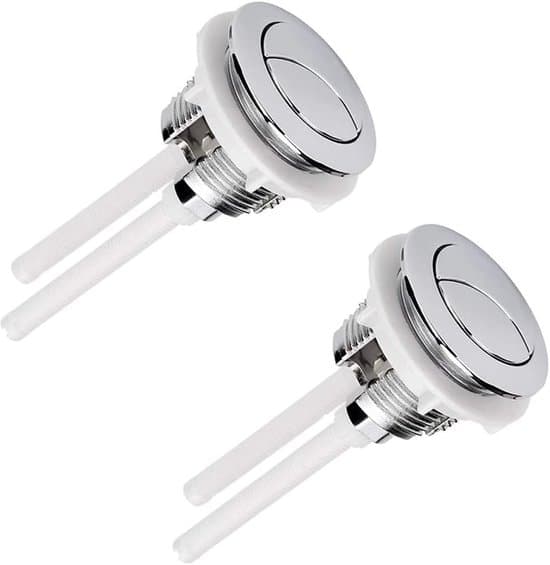 2-pack toalettcistern spolningskontrollpanel för 38-50 mm hål