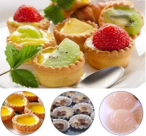 20 äggtårtsformar, muffinsformar, bakverktyg