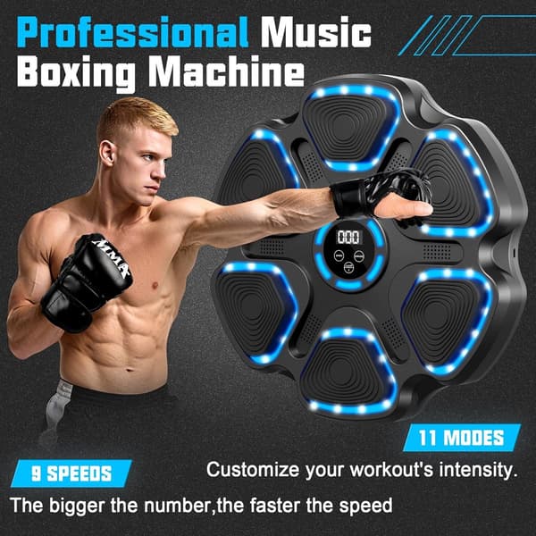 Musikboksemaskine, Bluetooth med handsker, 11 tilstande og 9 hastigheder