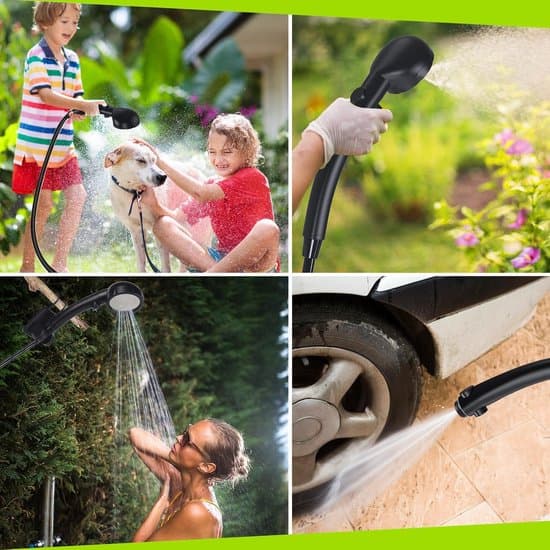 Bærbar bruser - campingbruser - bærbar bruser camping - Bærbar bruser til camping - 6000 mAh