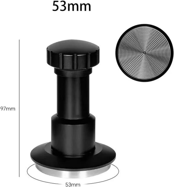 53 mm kaffestamper med konstant tryk, elastisk stamperhammer i rustfrit stål, espressoudstyr