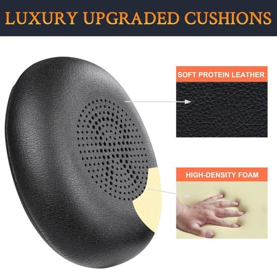 Egnede skumørepuder, der passer til Jabra Evolve2 65 (65MS 65UC USB)/Evolve2 40 (40UC 40MS USB)/Evolve2 40 (40UC 40MS USB)/Elite 45h trådløs