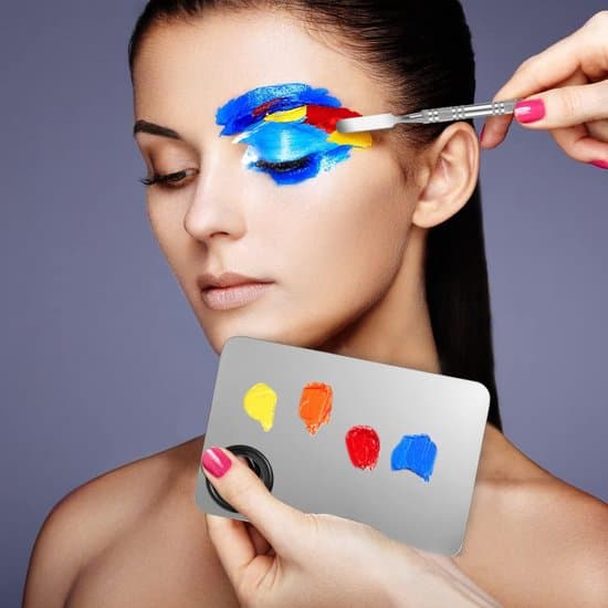 Makeup-blandepalet og spatelsæt i rustfrit stål