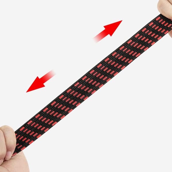 Elastiska cykelremmar, cykelbagageremmar med gummirepkrokar, 2-pack (2 meter)