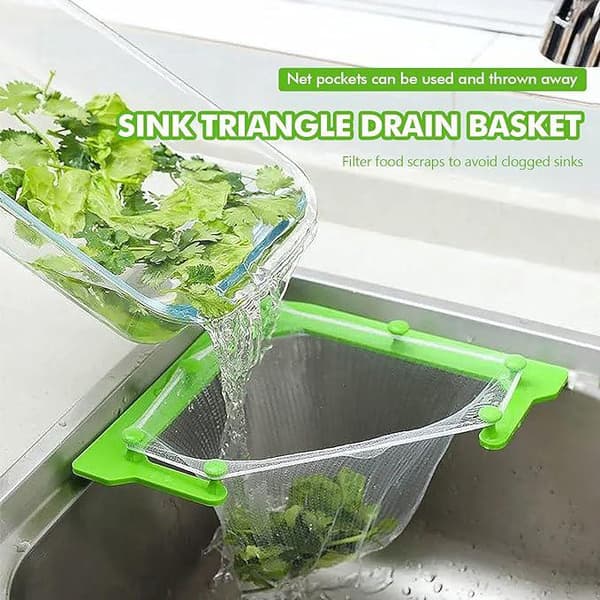 Diskbänksil, köksspecifik diskbänksil hängande nät triangulär avloppsställ