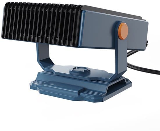 12V 150W Bilvarmer - 2-i-1 Bærbar Ventilator og Køler - Sort