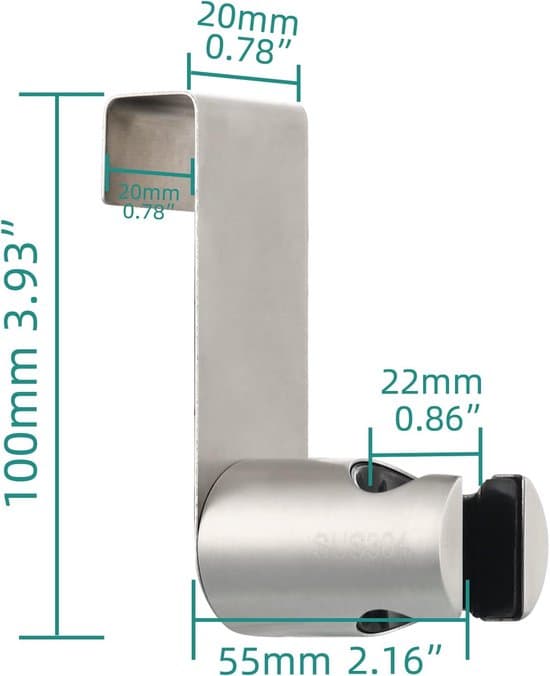 Bidet holder i rustfrit stål, ST19A