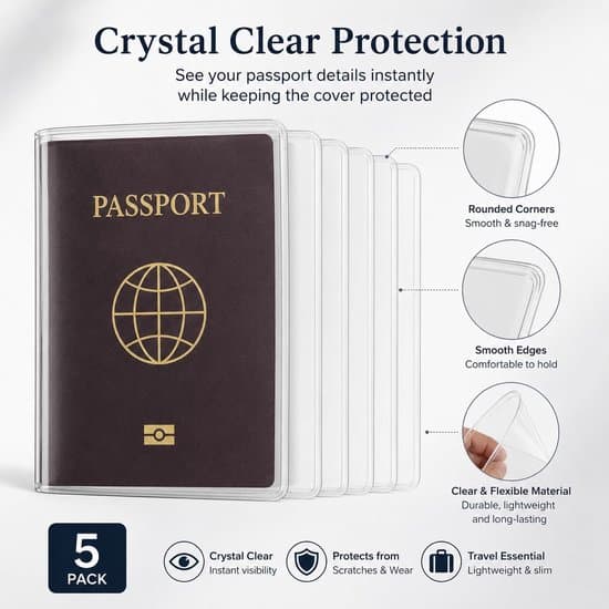 5-pack transparenta PVC-passskydd