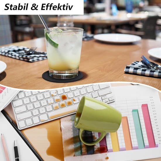 12-pak 10 cm sorte silikoneunderlag - med holder