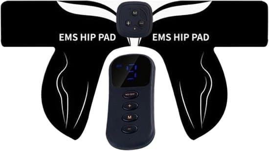Glute Trainer - Hoftestimulator - Hjemmetræning - 6 programmer 18 niveauer - 36,5 x 19,2 cm