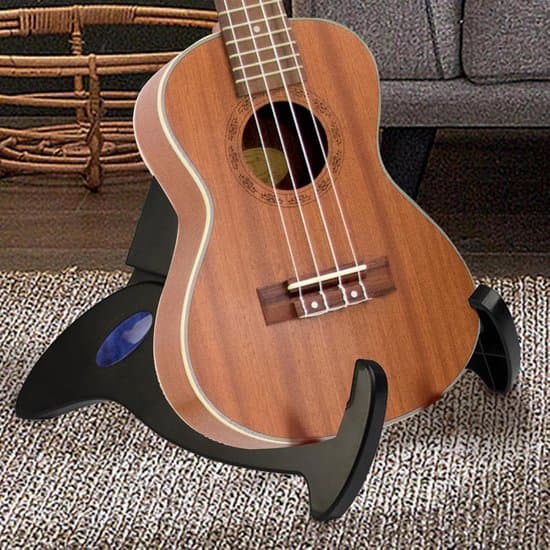 Vikbart gitarrställ, justerbart A-ramställ för akustiska/elektriska gitarrer, universell instrumenthållare för alla gitarrer