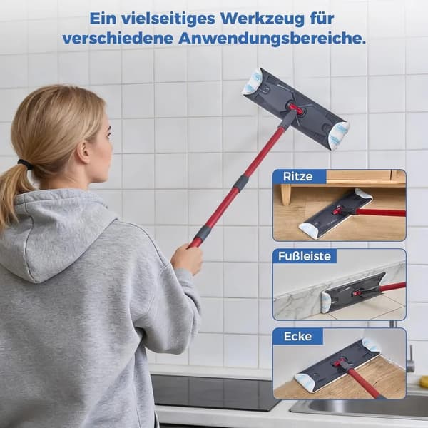 6-pack mikrofiberersättningsmoppöverdrag kompatibla med Vileda H2Pro
