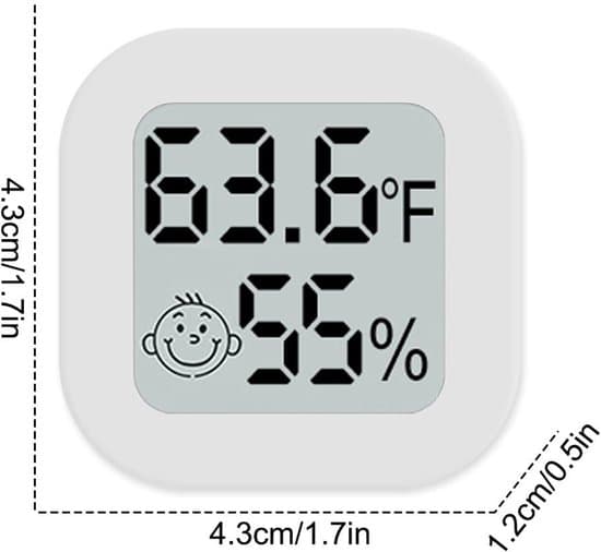 Mini Termometer og Hygrometer - Mini Digitalt Termometer og Hygrometer - Indendørs Termometer og Hygrometer - Elektronisk Termometer og...