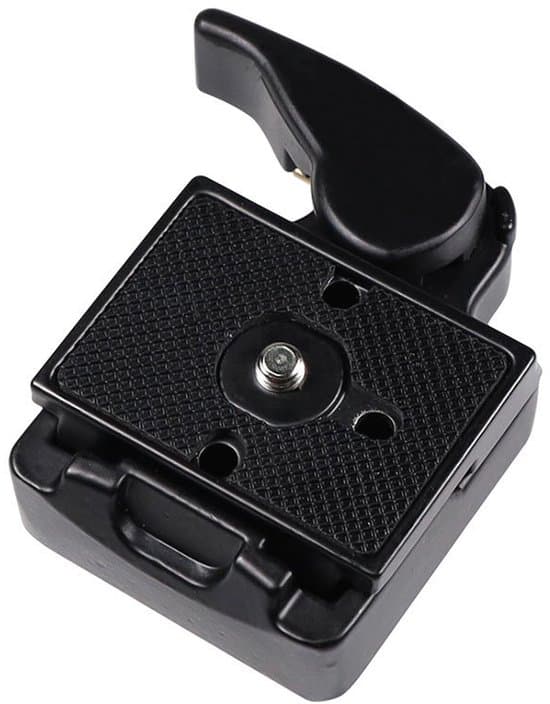Lynkoblingsplade og adapter til Manfrotto 323 200PL-14 - Sort