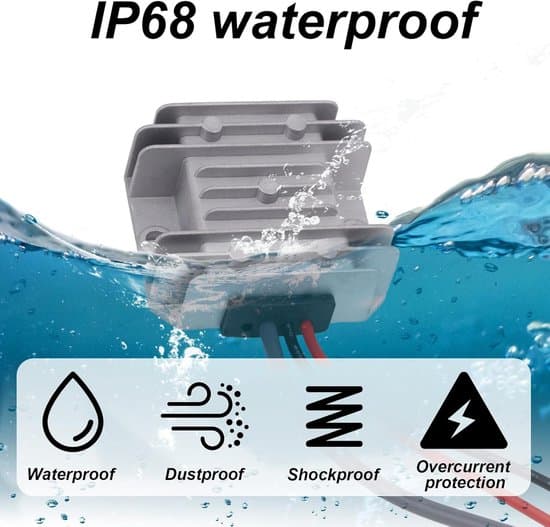 12V/24V til 30V DC boost strømadapter/konverter til Starlink Mini med sikring