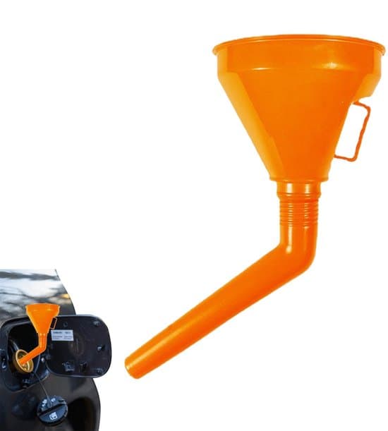 2-pak brændstoftragte – Biltilbehør – Biltragte – PP-materiale – Orange