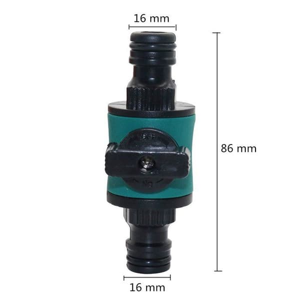 Snabbkoppling - 2st - 16mm - Strömbrytare - ABS-plast