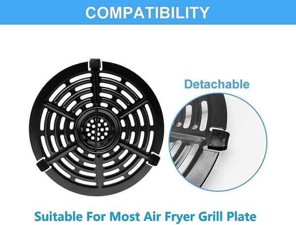 Airfryer gummipuder, 4 silikonepuder til sprøde bakker