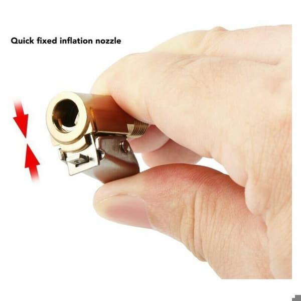 Uppblåsningsventil - Mässingsadapter - Universal typ - 0,8 cm - Klämma