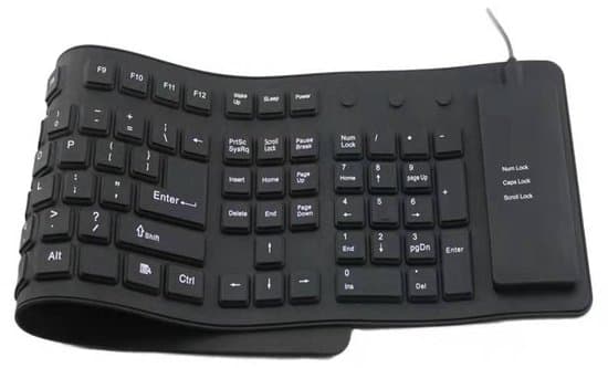 Silicone Tastatur - Sort