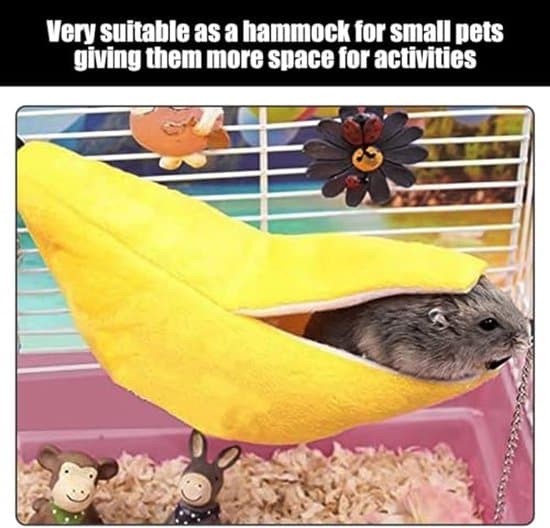 Hamsterbädd - Bananformad - 20 x 6,5 cm - 2-pack